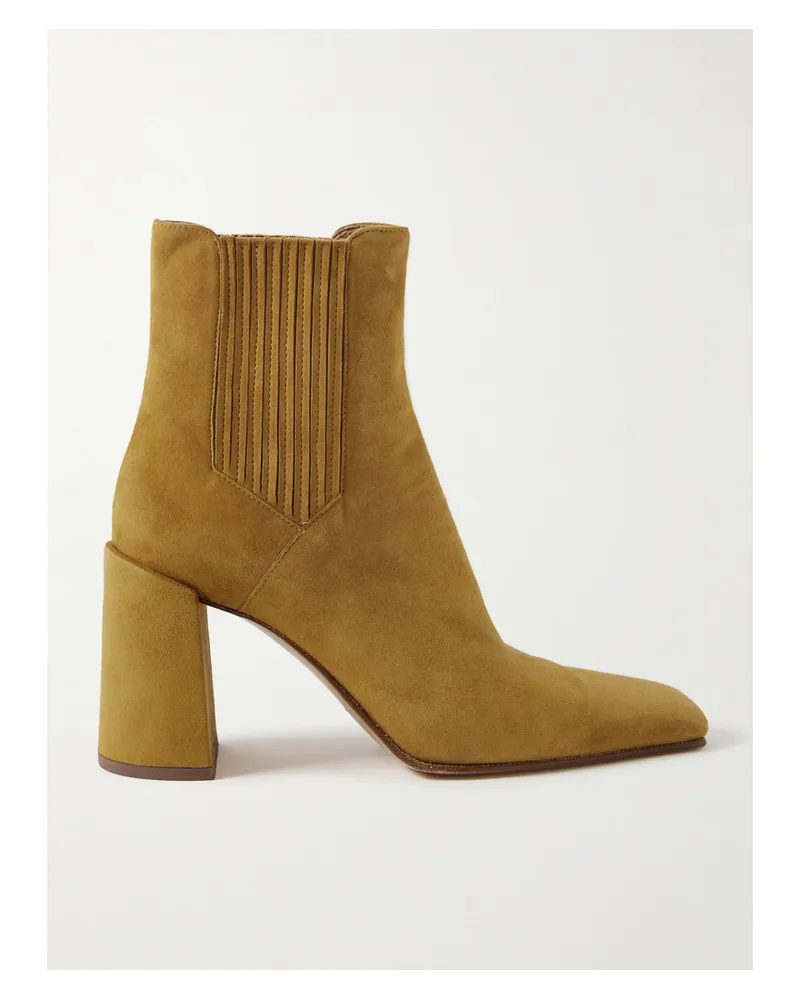 Gabriela Hearst Luke Suede Ankle Boots - Yellow Yellow