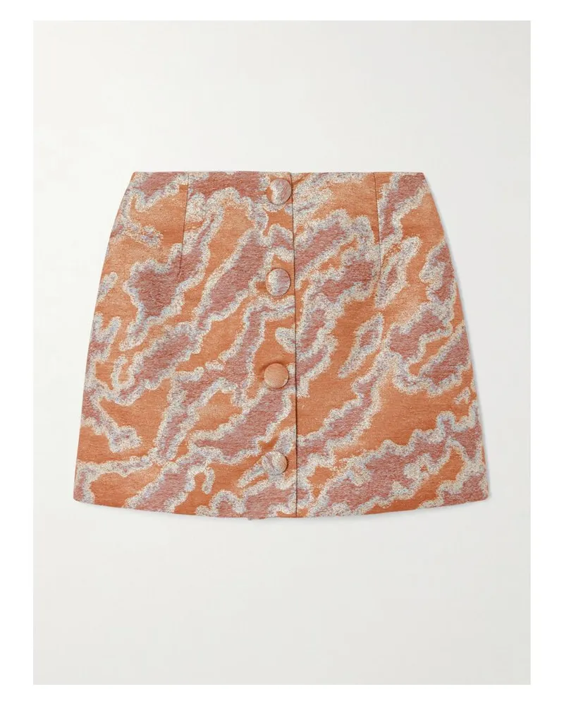 DESTREE Lucio Minirock Aus Metallic-jacquard - Orange Orange