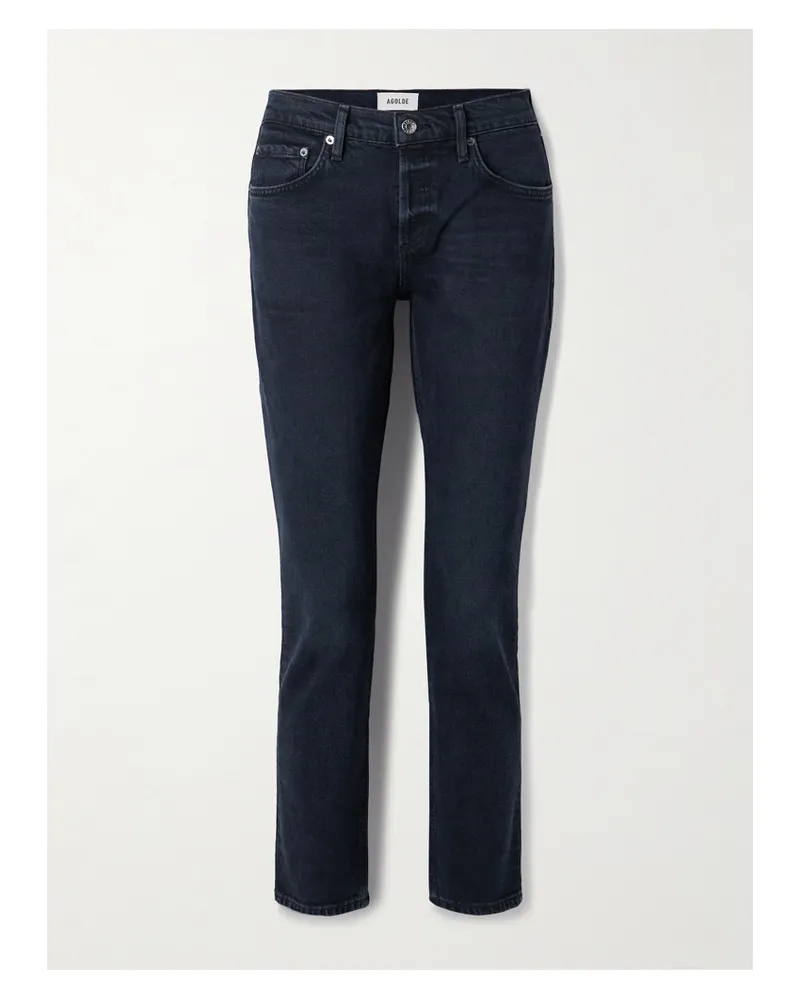 AGOLDE Cocktail Ankle Halbhoch Sitzende Jeans Mit Schmalem Bein - Blau Blau