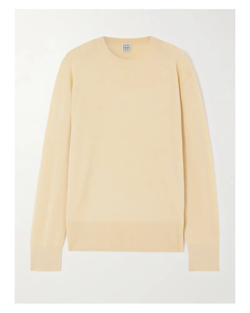 Totême Pullover Aus Einer Woll-seidenmischung - Neutral Neutral