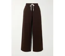 Jogginghose Mit Weitem Bein Aus Jersey Aus Einer Baumwollmischung - Braun