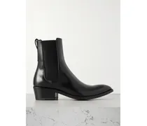 Chelsea Boots Aus Leder - Schwarz