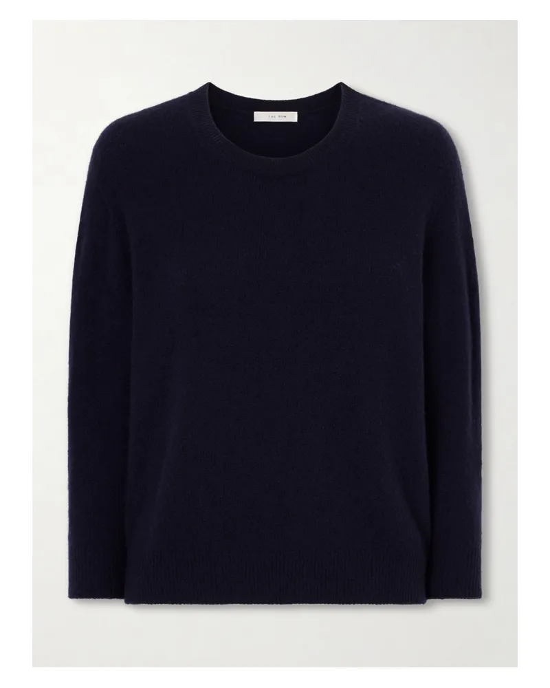 The Row Noler Cashmere Sweater - Blue Blue