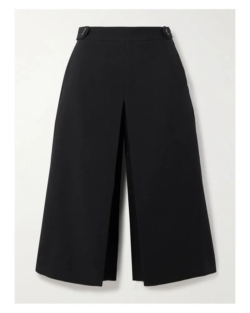 Chloé Mehrlagige Shorts Aus Wolle - Schwarz Schwarz