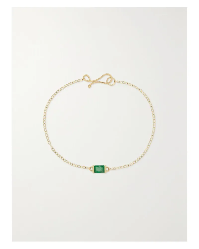 Melissa Joy Manning Armband Aus Recyceltem 14 Karat Gold Mit Smaragd - Grün Grün