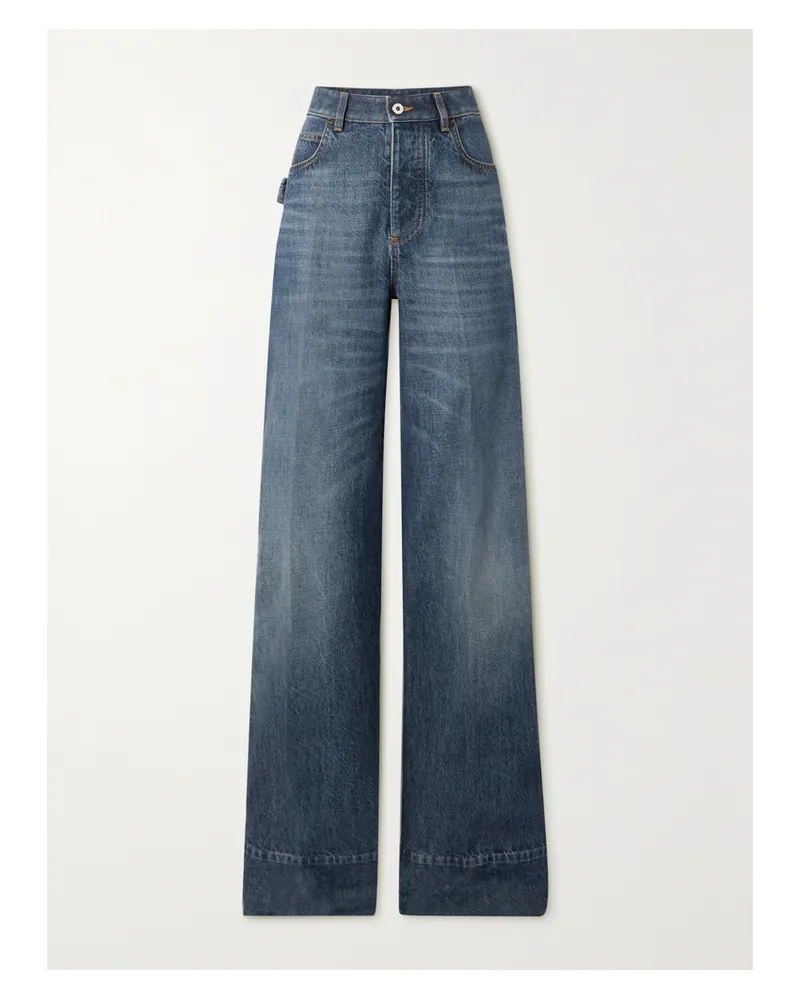 Bottega Veneta High-rise Straight-leg Jeans - Blue Blue