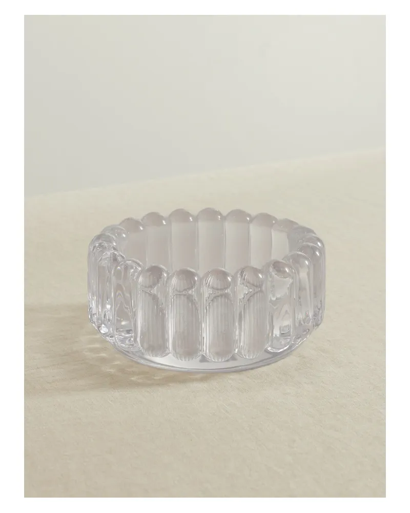 Tom Dixon Press Kleine Schale Aus Gerilltem Glas - Neutral Neutral