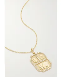 Sydney Evan Icon Kette aus 14 Karat  mit Diamanten Gold