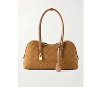 Ryder Medium Woven Shoulder Bag - Brown