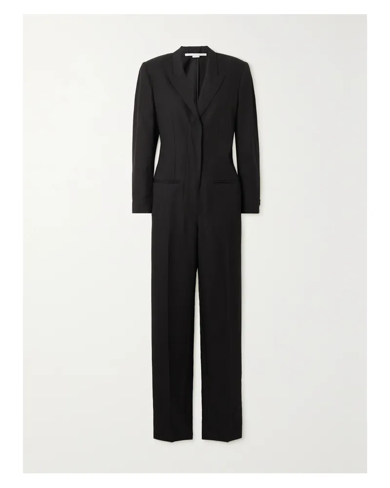 Stella McCartney Jumpsuit Aus Webstoff Mit Falten - Schwarz Schwarz