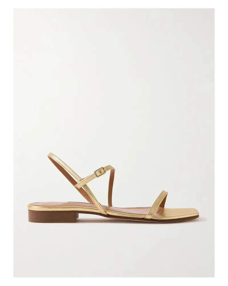 Emme Parsons Hope Sandalen Aus Metallic-leder - Gold Gold