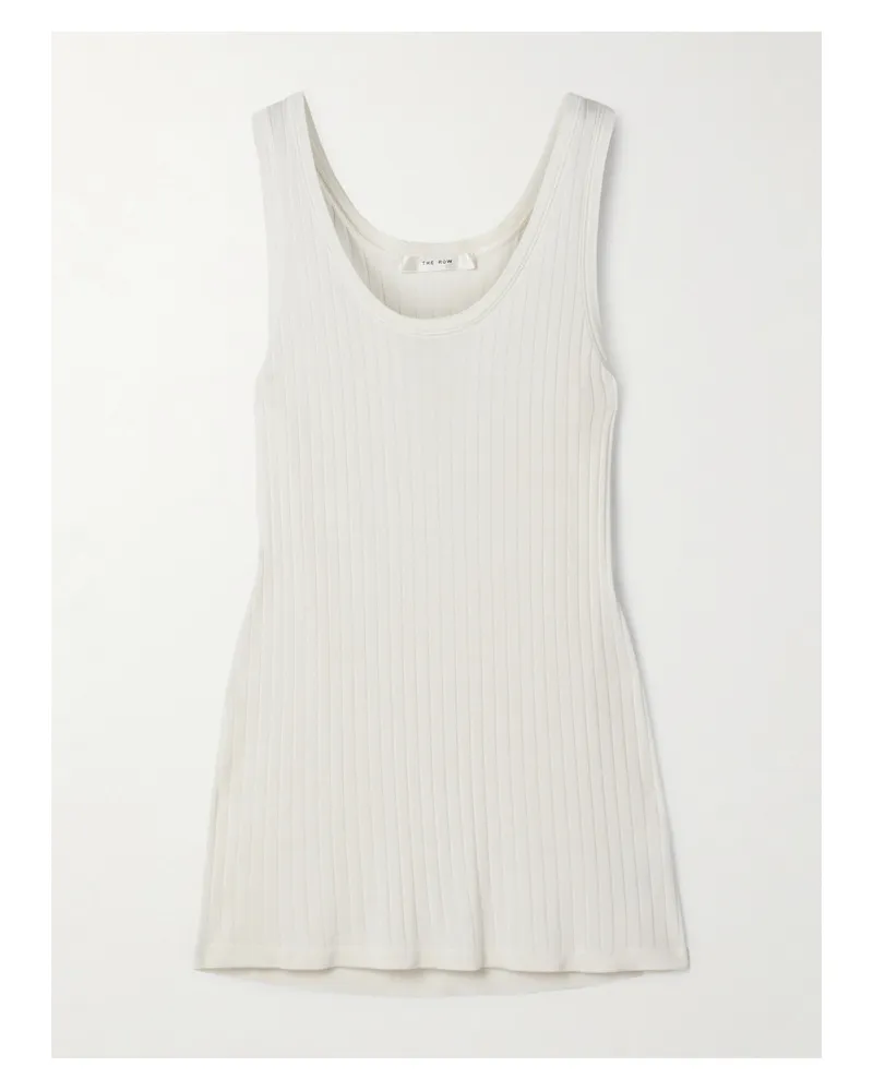 The Row Katara Tanktop Aus Rippstrick - Wollweiß Wollweiß