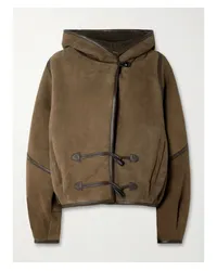 Isabel Marant Amiel Oversized-jacke aus Shearling Braun