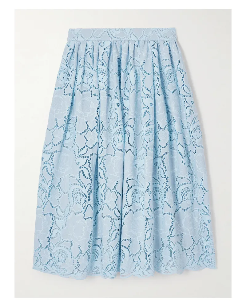 Erdem Midirock Aus Spitze - Blau Blau