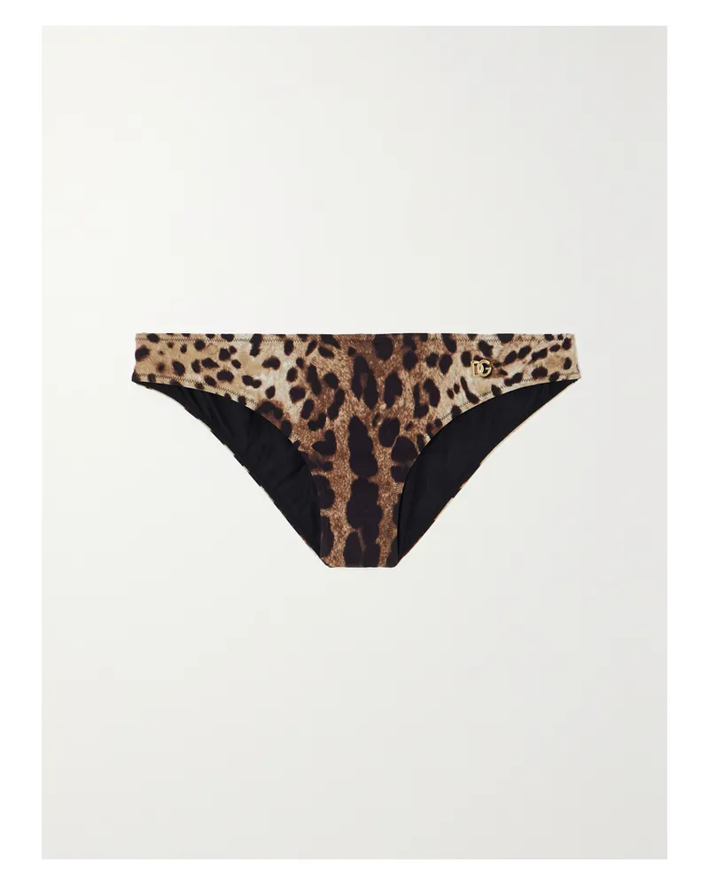 Dolce & Gabbana Leopard-print Bikini Briefs - Animal Print Animal