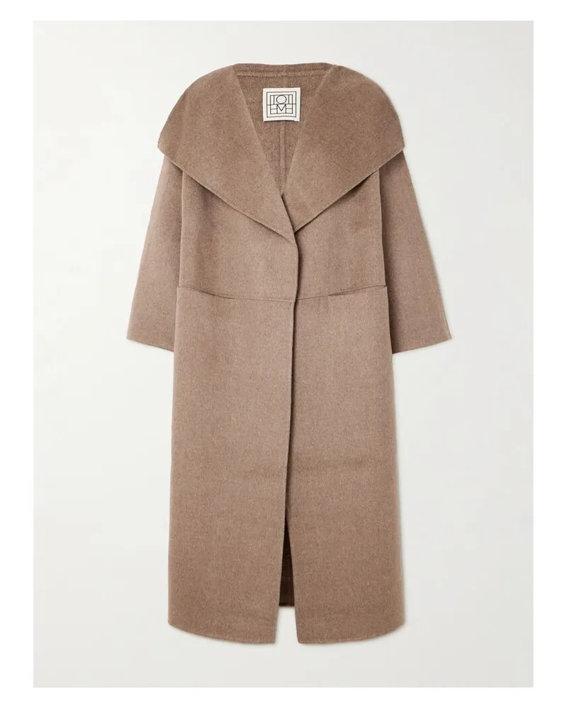 Totême Signature Mantel Aus Einer Woll-kaschmirmischung - Braun Braun