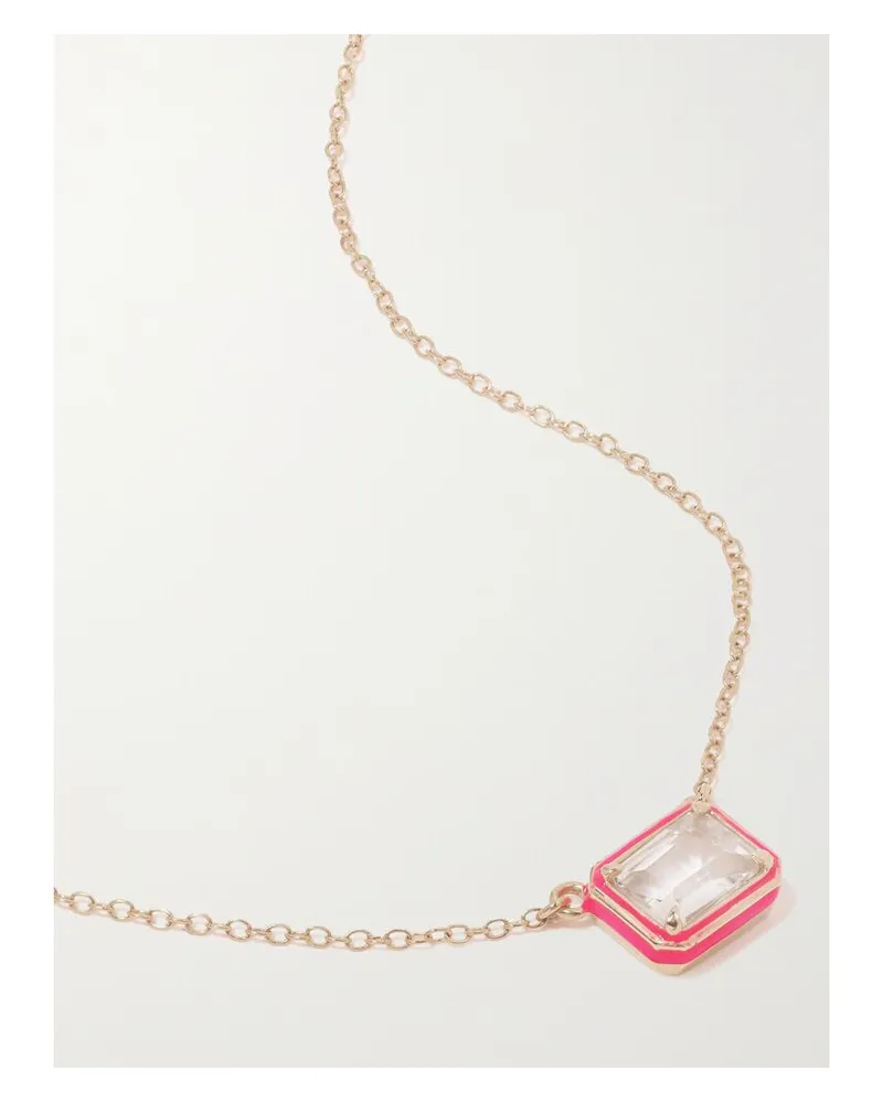 Alison Lou Cocktail Kette Aus 14 Karat Gold Mit Topas Und Emaille Gold