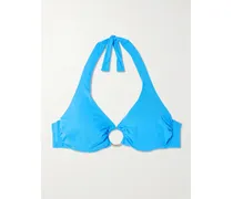 Brussels Bügel-bikini-oberteil Mit Verzierung - Blau
