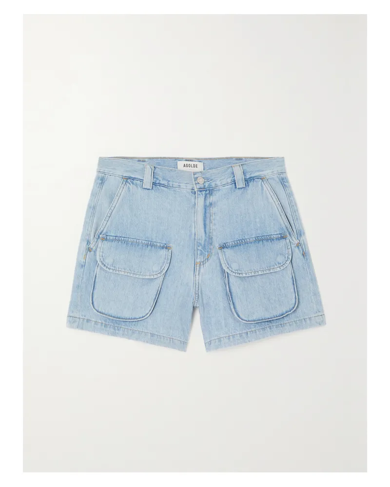 AGOLDE Vida Jeansshorts Aus Bio-denim - Blau Blau