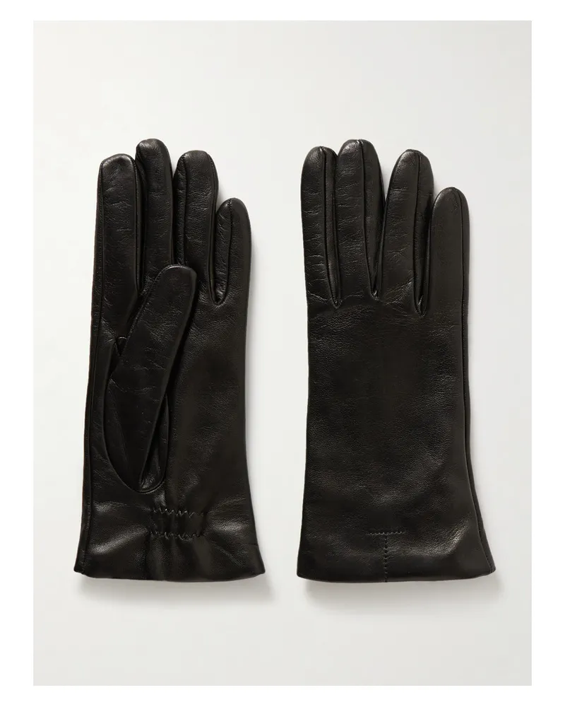 Totême Handschuhe aus Leder Schwarz