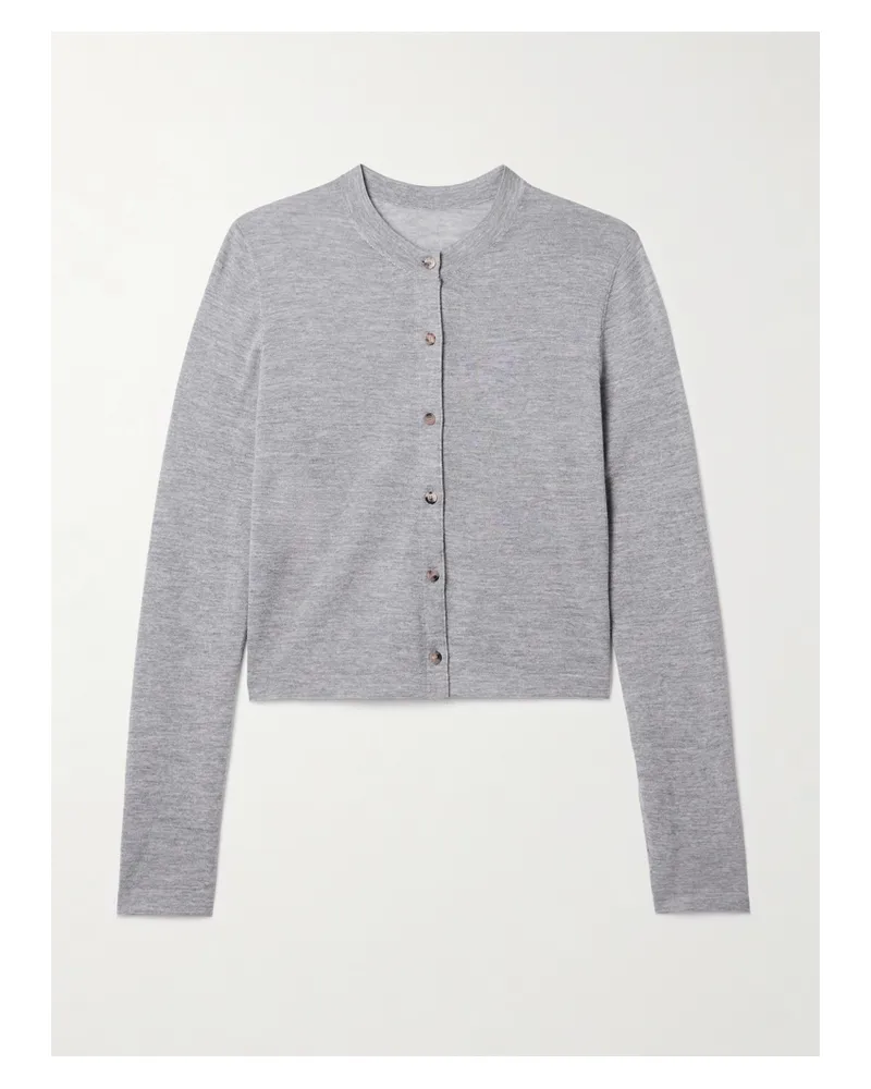 KHAITE Brieta Cardigan Aus Merinowolle - Grau Grau