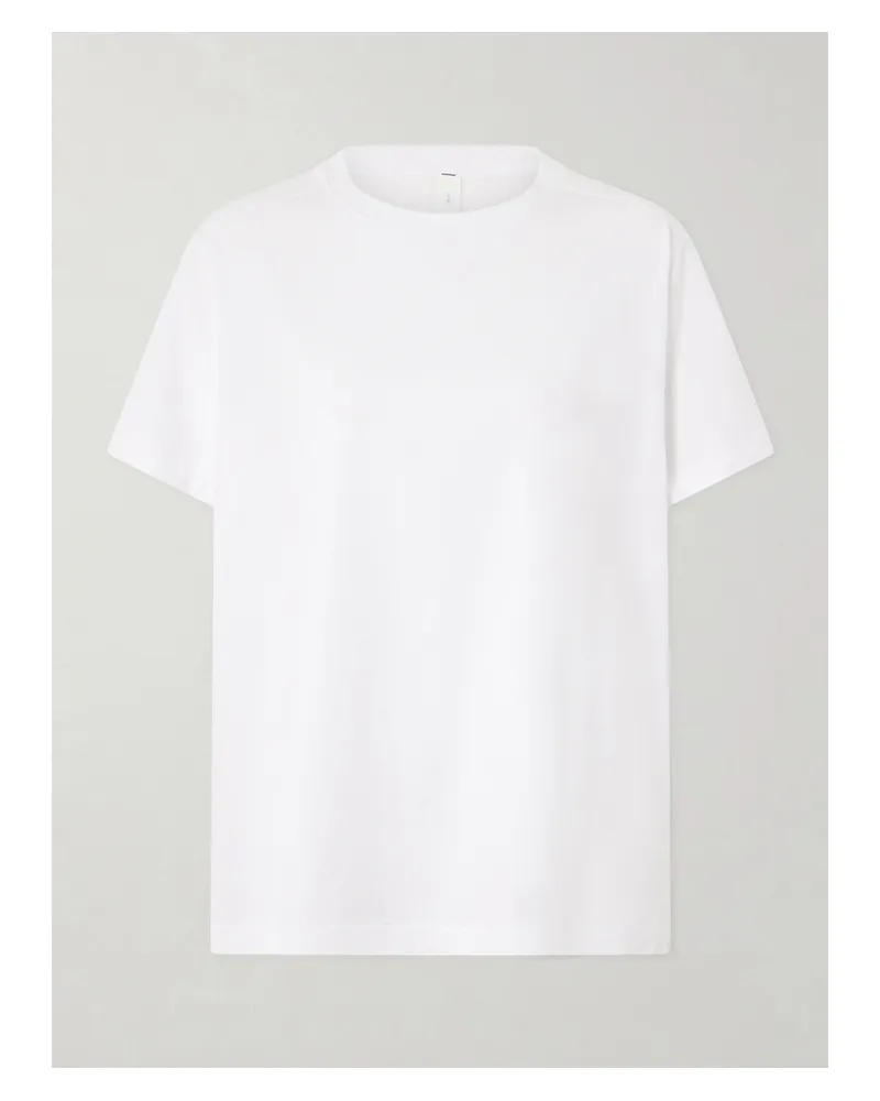 LULULEMON All Yours T-shirt Aus Jersey Aus Einer Bioaumwollmischung - Weiß Weiß