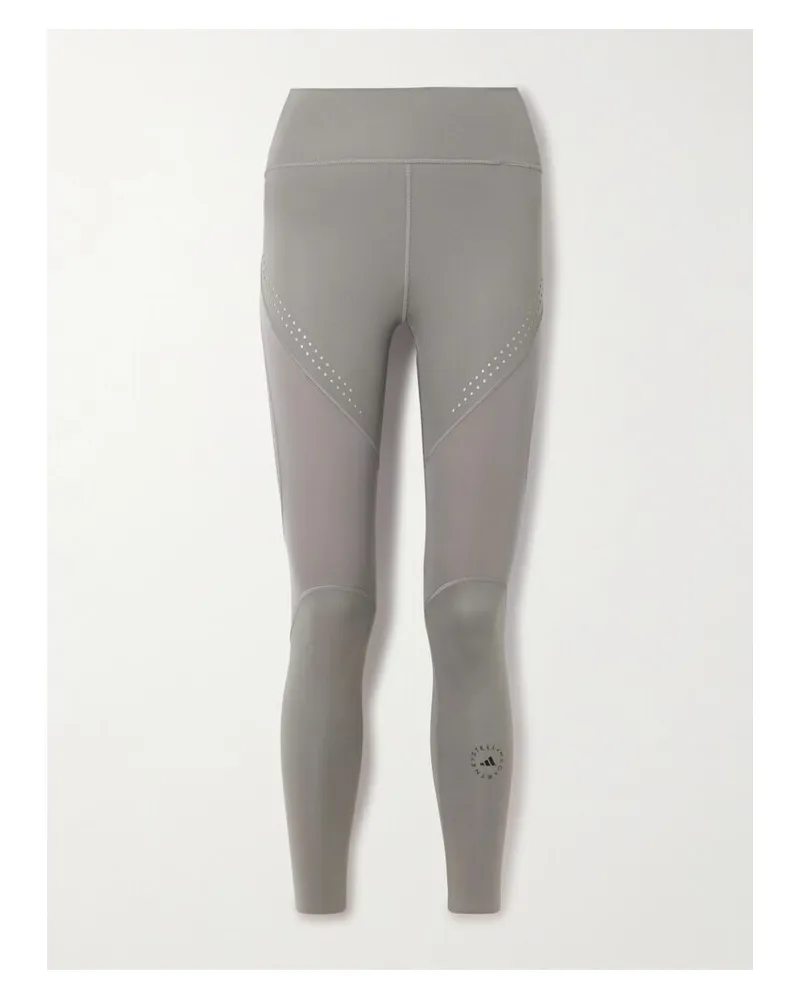 adidas Truepurpose Leggings Aus Recyceltem Stretch-material Mit Perforationen - Grau Grau