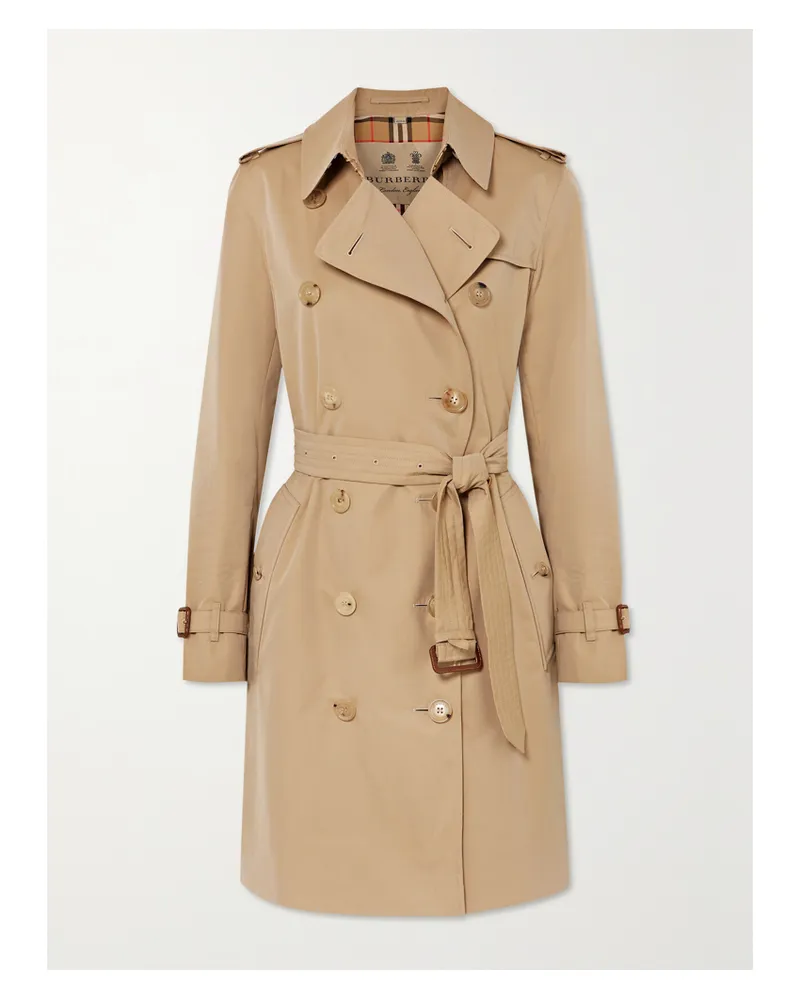 Burberry Kensington Organic Cotton-gabardine Trench Coat - Neutrals Neutrals