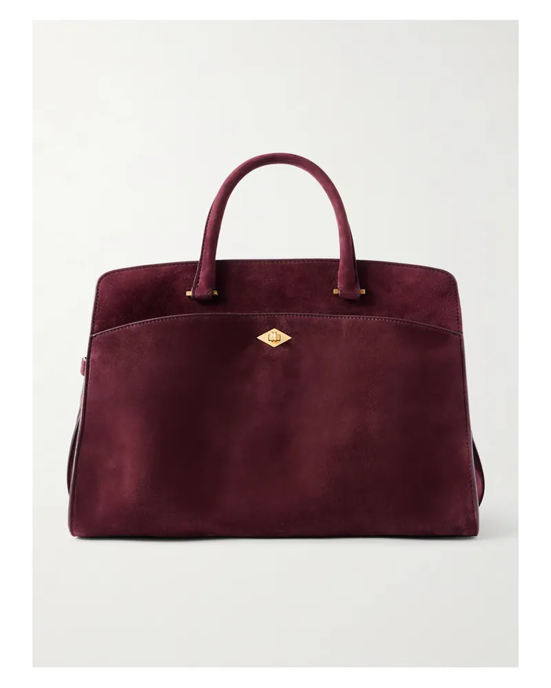 Métier Private Eye Medium Suede Tote - Purple Purple