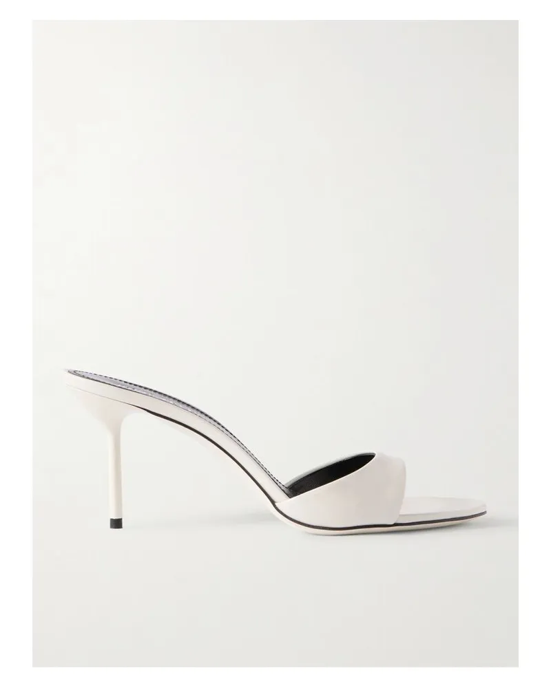 Paris Texas Lidia Mules Aus Lackleder - Weiß Weiß