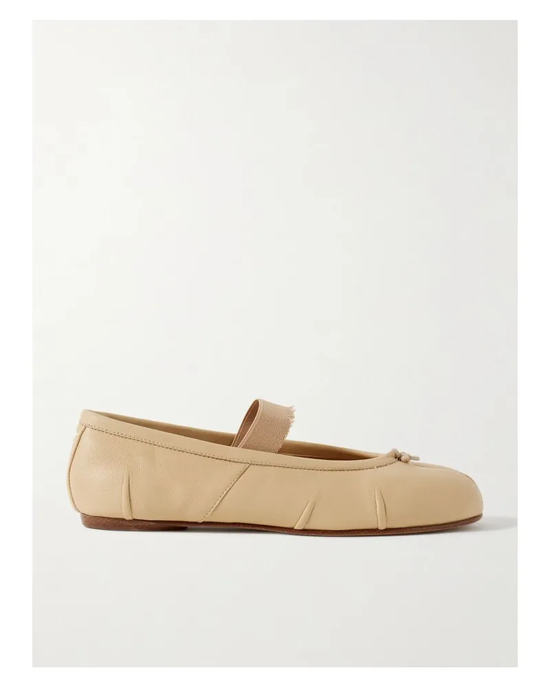 Maison Margiela Tabi Ballerinas Mit Geteilter Kappe Aus Leder - Neutral Neutral