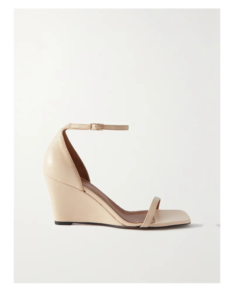 ATP Atelier Net Sustain Morcone Wedges Aus Leder - Creme Creme