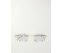 Rectangular-frame Acetate Sunglasses - Neutrals