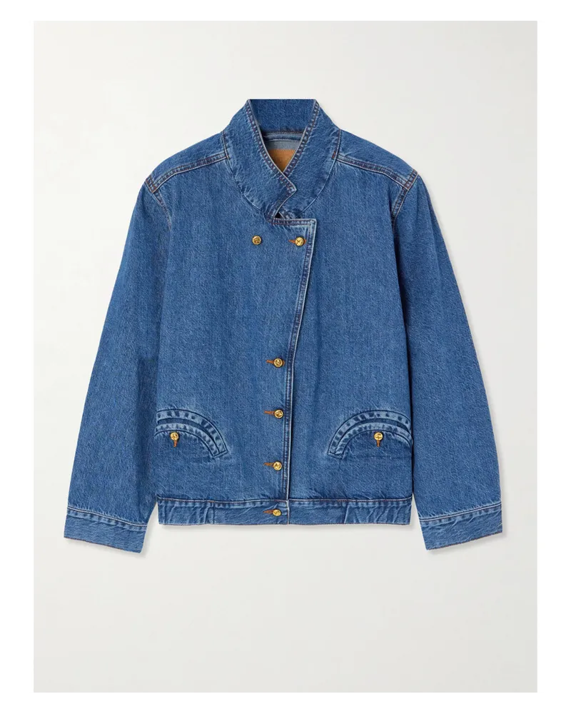 Blazé Milano Nariida Maya Oversized-jeansjacke Blau