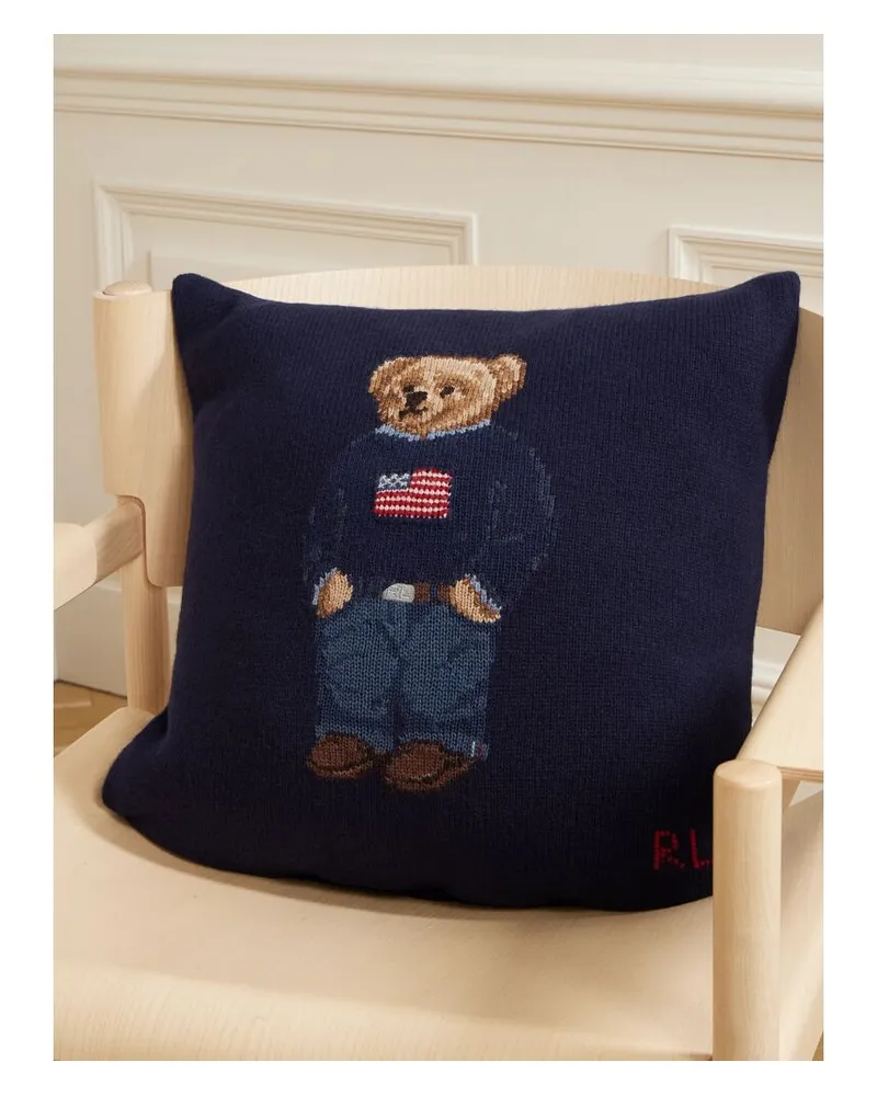 Ralph Lauren Home Kissen Aus Einer Wollmischung Mit Intarsienmotiv - Blau Blau