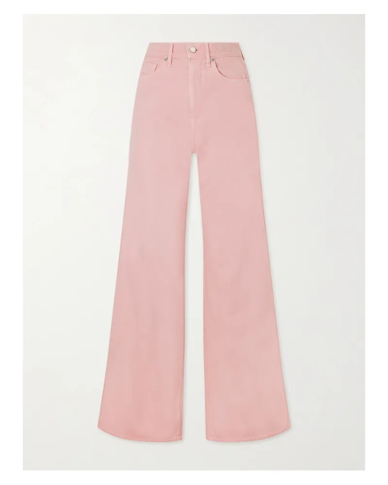 Veronica Beard Taylor Cotton-blend Straight-leg Pants - Pink Pink