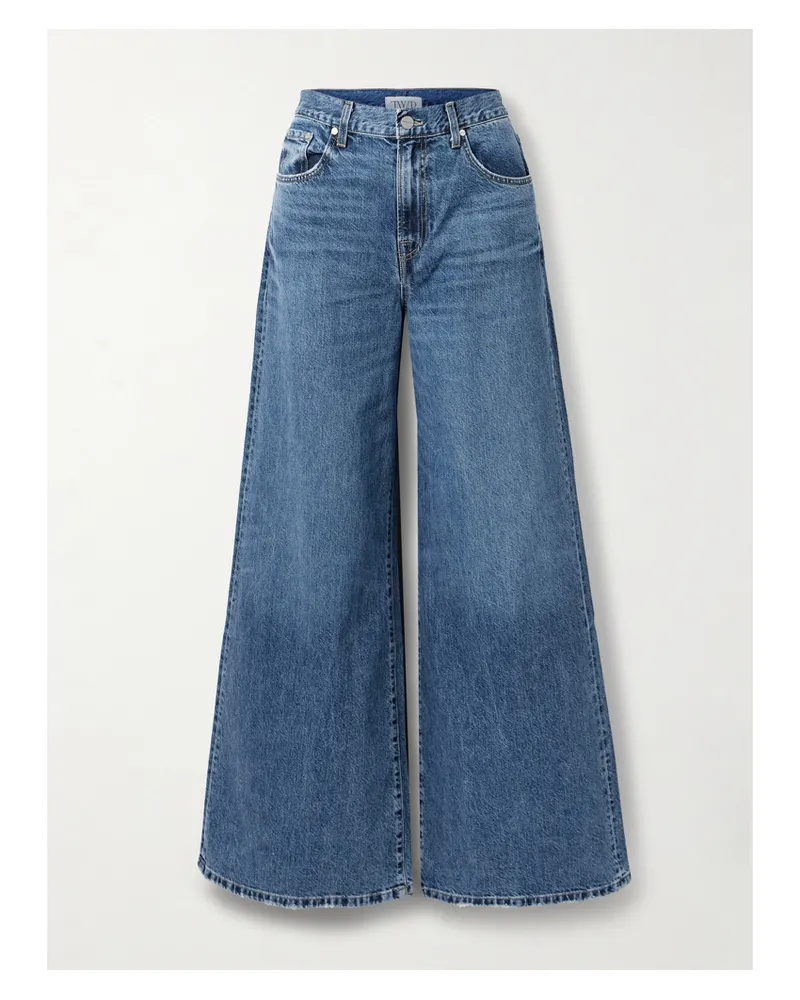 TWP Tall Tiny Dancer Hoch Sitzende Jeans Mit Weitem Bein - Blau Blau
