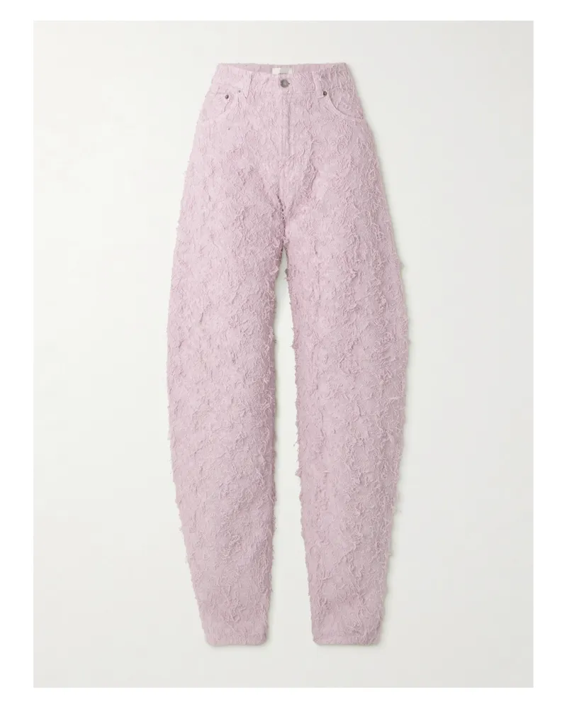 Haikure Bibi Hoch Sitzende Barrel-jeans Aus Gebürstetem Denim - Pink Pink