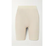 Seamless Sculpt Mid Thigh Shorts – Sand – Shorts- Sand