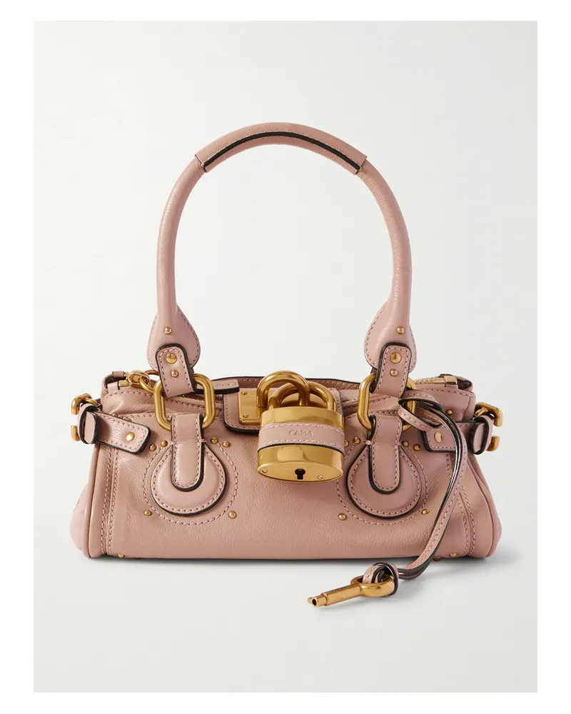 Chloé Paddington Embellished Leather Tote - Neutrals Neutrals