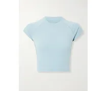 New Vintage Cropped Raglan T-shirt – Denim – Verkürztes T-shirt