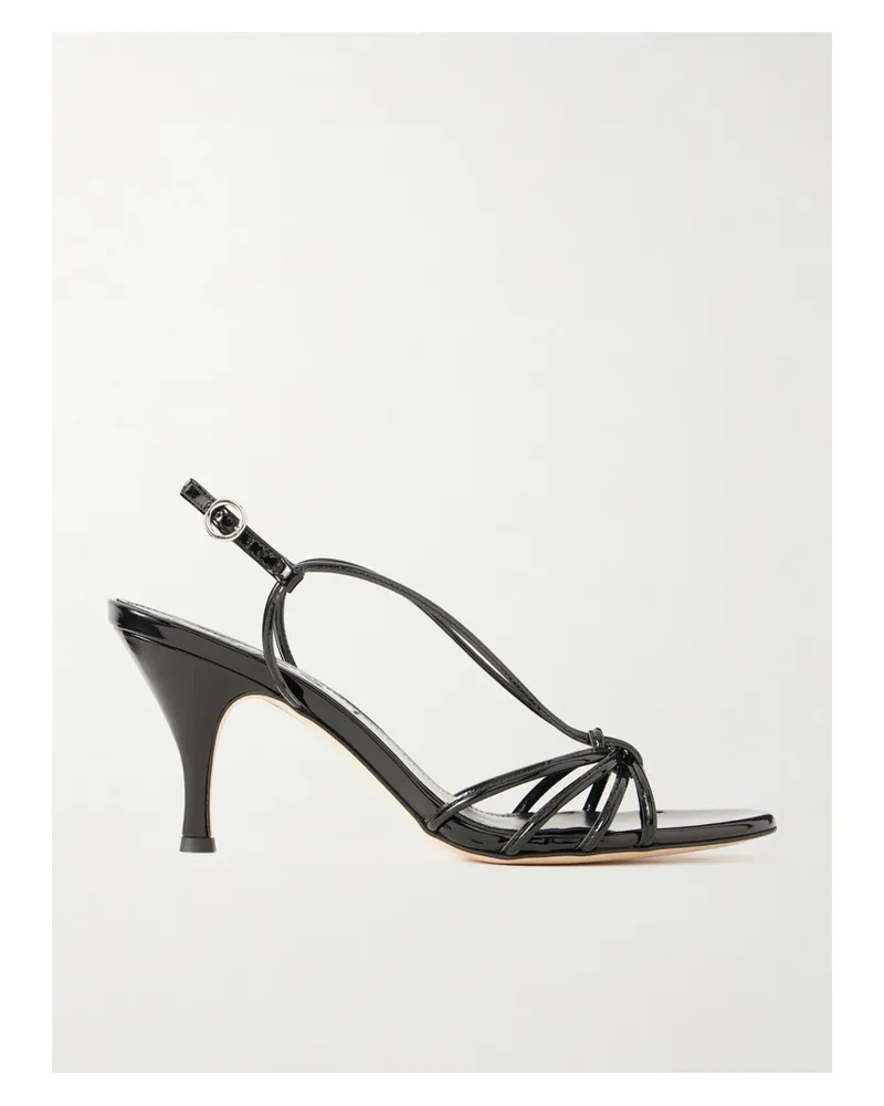 aeyde Solange Patent-leather Sandals - Black Black