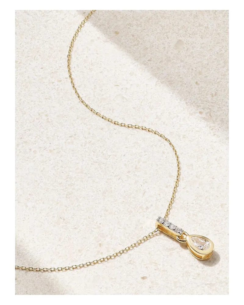 MATEO Kette Aus 14 Karat Gold Mit Diamanten Gold