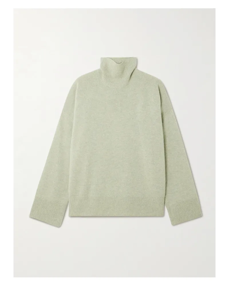 Le Kasha 1918 Organic Cashmere Turtleneck Sweater - Green Green