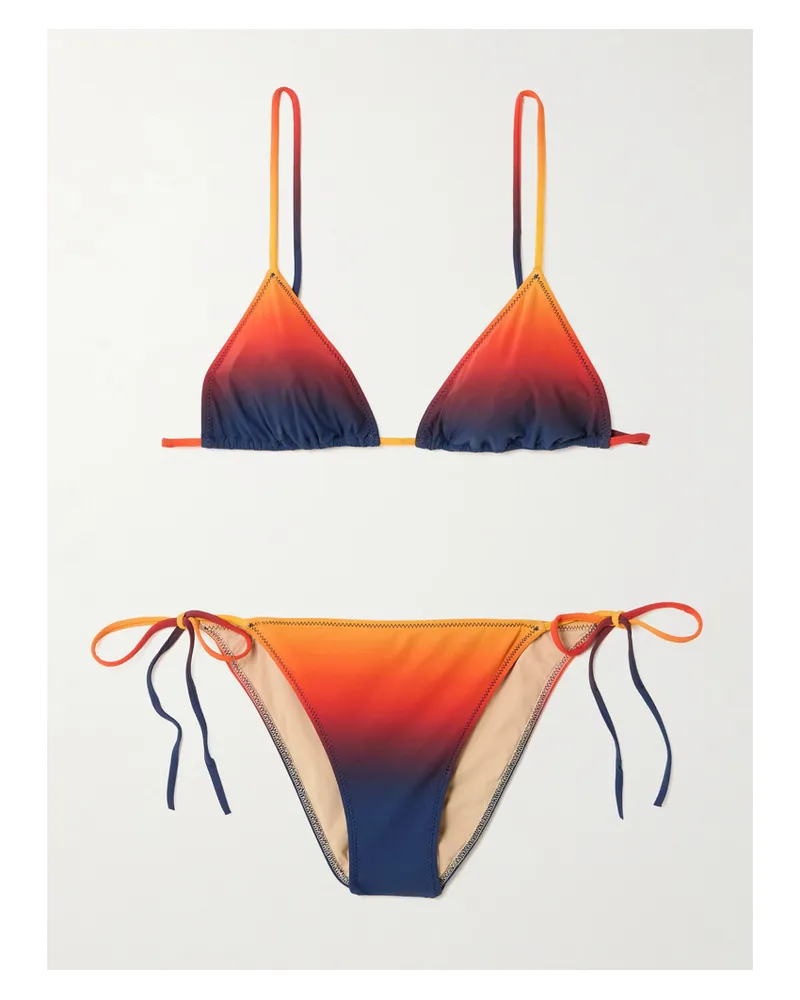 LIDO Trentasei Triangel-bikini Mit Farbverlauf - Blau Blau