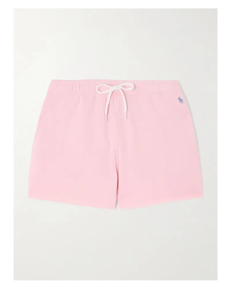 Ralph Lauren Shorts Aus Jersey Aus Einer Baumwollmischung Mit Stickerei - Pink Pink