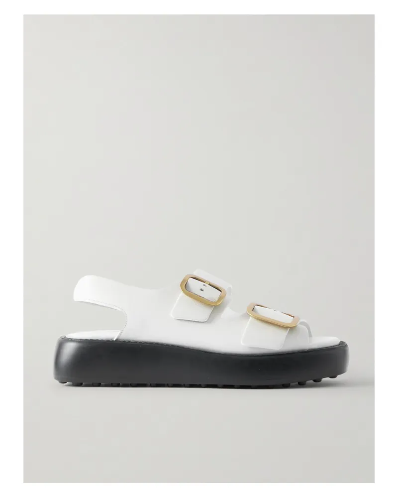 TOD'S Sandalen Aus Leder - Weiß Weiß