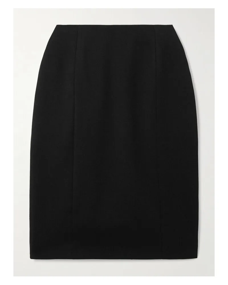 Balenciaga Hourglass Midirock Aus Grain De Poudre Aus Wolle - Schwarz Schwarz