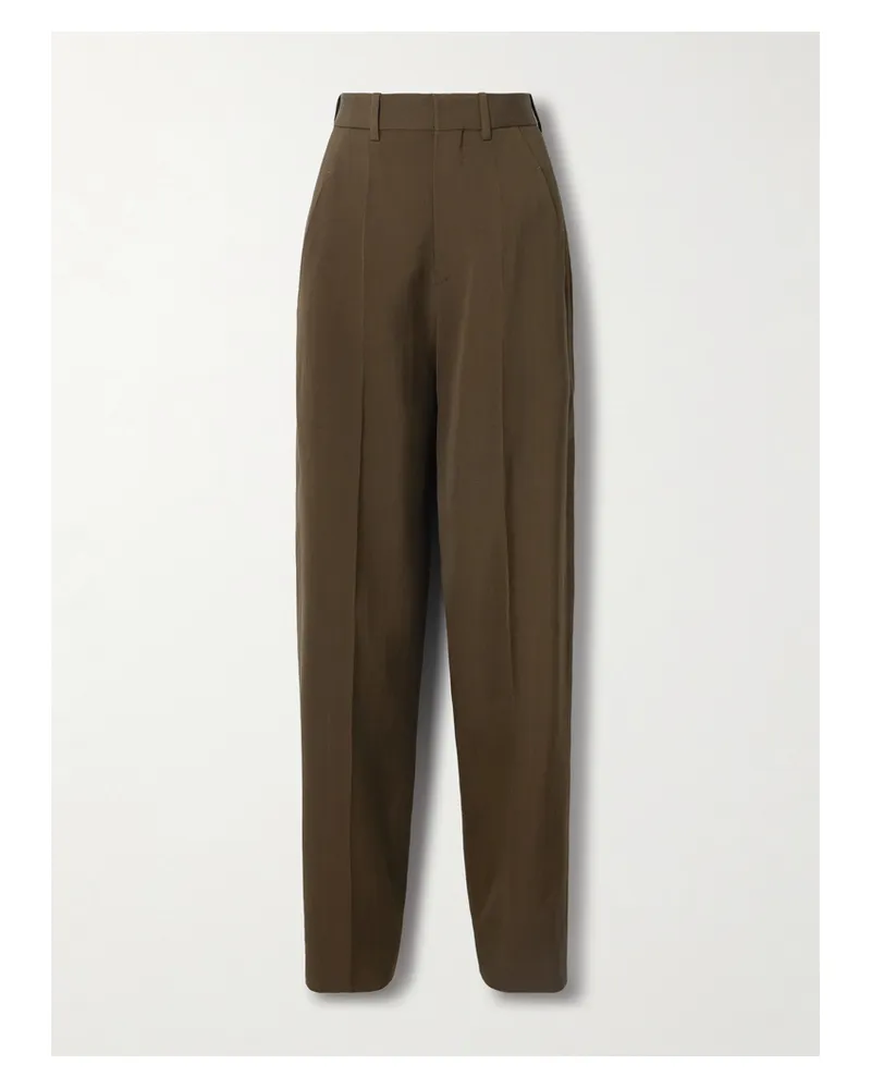 Petar Petrov The Big Spender Hose Mit Weitem Bein Aus Webstoff - Grün Grün