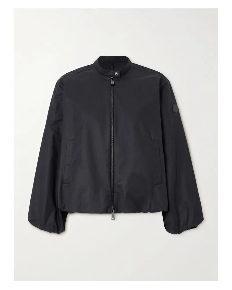 Moncler Gruissan Bomberjacke Aus Einer Baumwollmischung Mit Applikation - Schwarz Schwarz